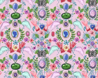 Cameo Pink Cotton 44"/45" Fabric Per Yard