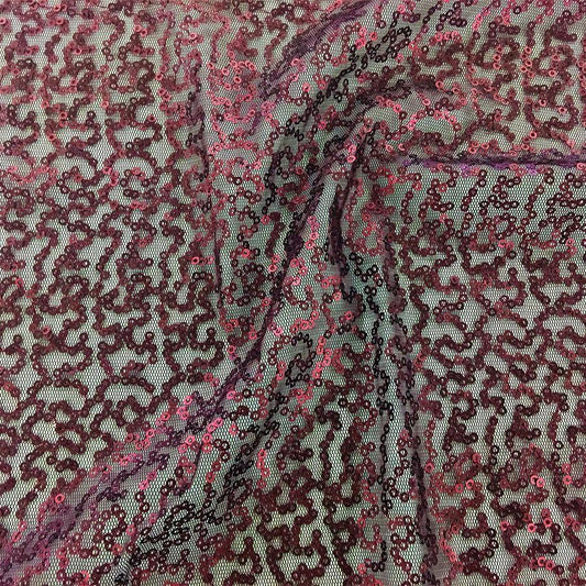 Caviar Dreams Stretch Mesh Sequin Fabric | Blue Moon Fabrics