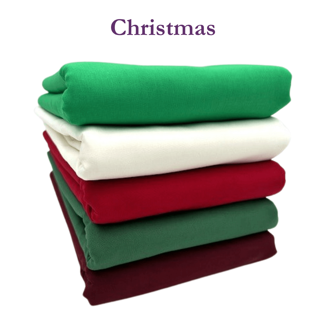 Supreme Solids - One Yard Bundle - 5 pack (Christmas)