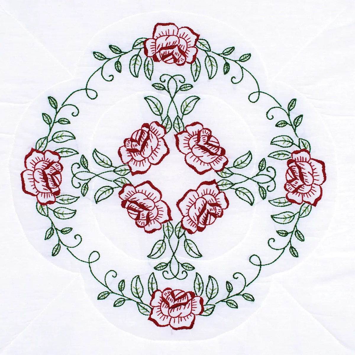 Circle Of Roses 18in Quilt Blocks