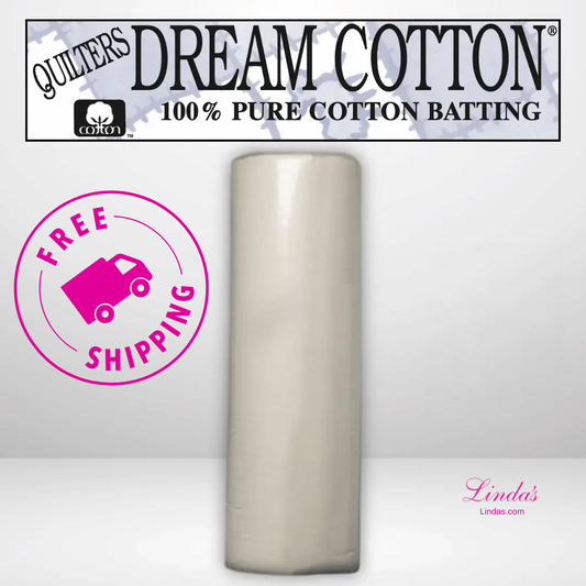 Quilters Dream Deluxe Natural Cotton Batting Throw Roll - 60" x 30 yards -- AVAILABLE FOR PRE-ORDER - ROUGHLY 8 WEEKS
