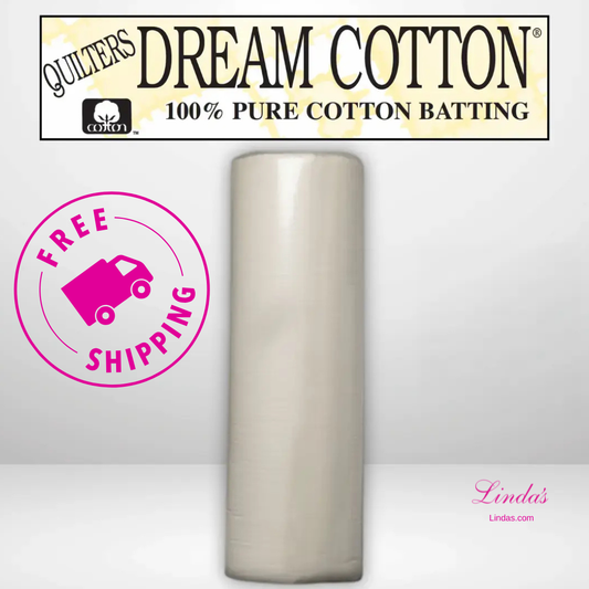 Quilters Dream Supreme Natural Cotton Batting Throw Roll - 60" x 30 yards -- AVAILABLE FOR PRE-ORDER - ROUGHLY 8 WEEKS