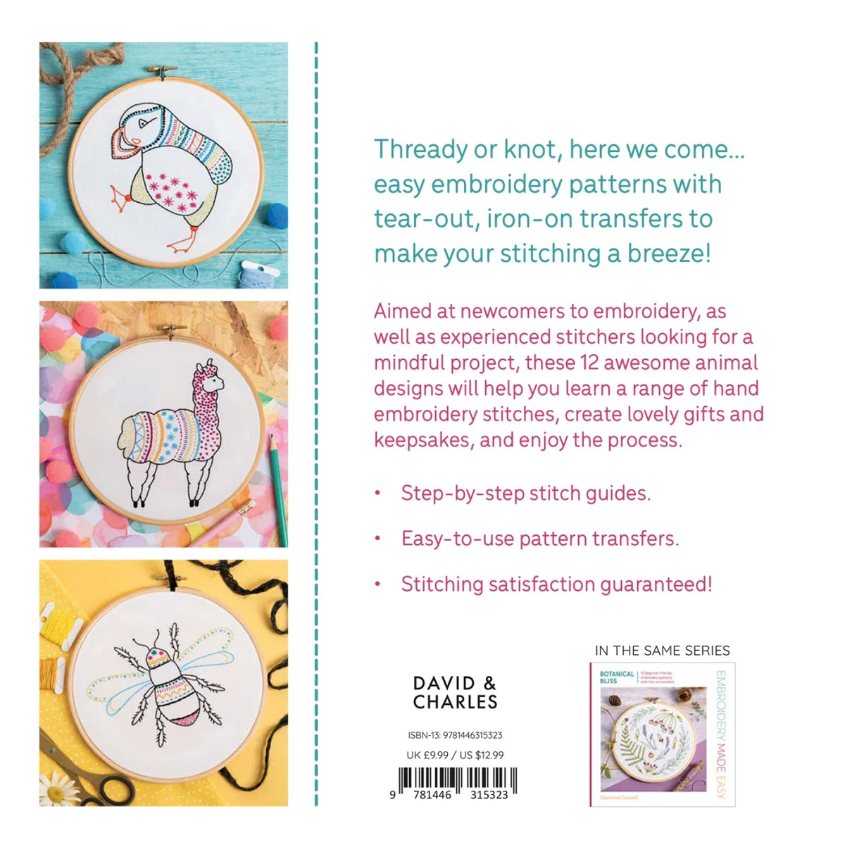 Embroidery Made Easy: Awesome Animals
