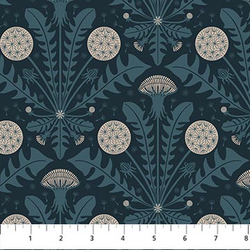 Denim Dandelion Tender Cotton 44"/45" Fabric Per Yard