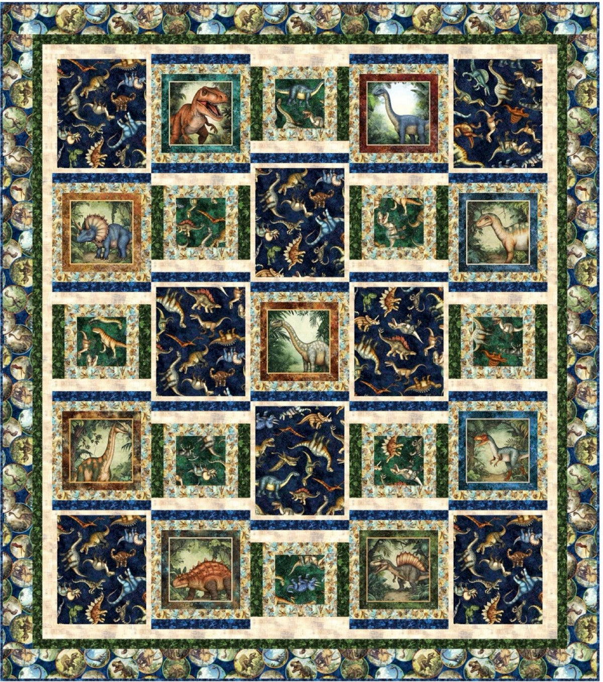 Dino Shuffle Downloadable Pattern