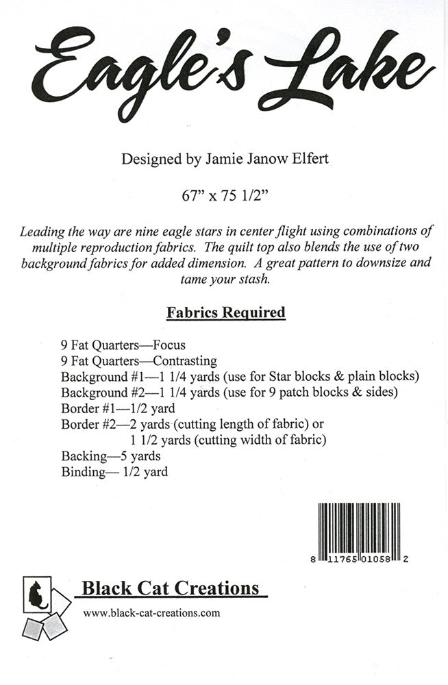 Eagles Lake Quilt Pattern
