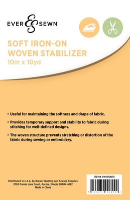 EverSewn Iron on Woven Stabil 10 x 10 yd  2pk