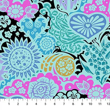 Euphoria Sea Backing No. 3 Cotton Wideback Fabric per Yard