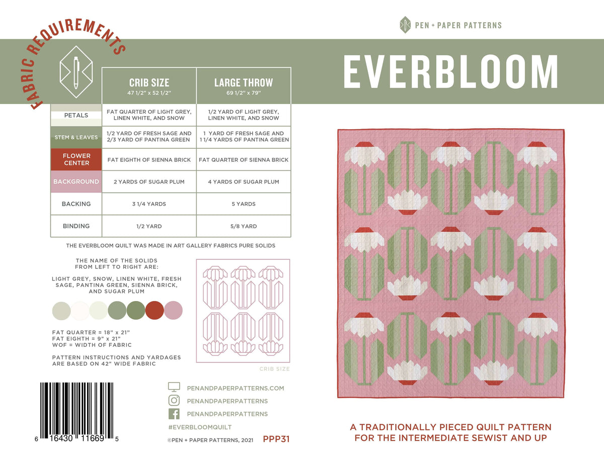 Everbloom Quilt Pattern