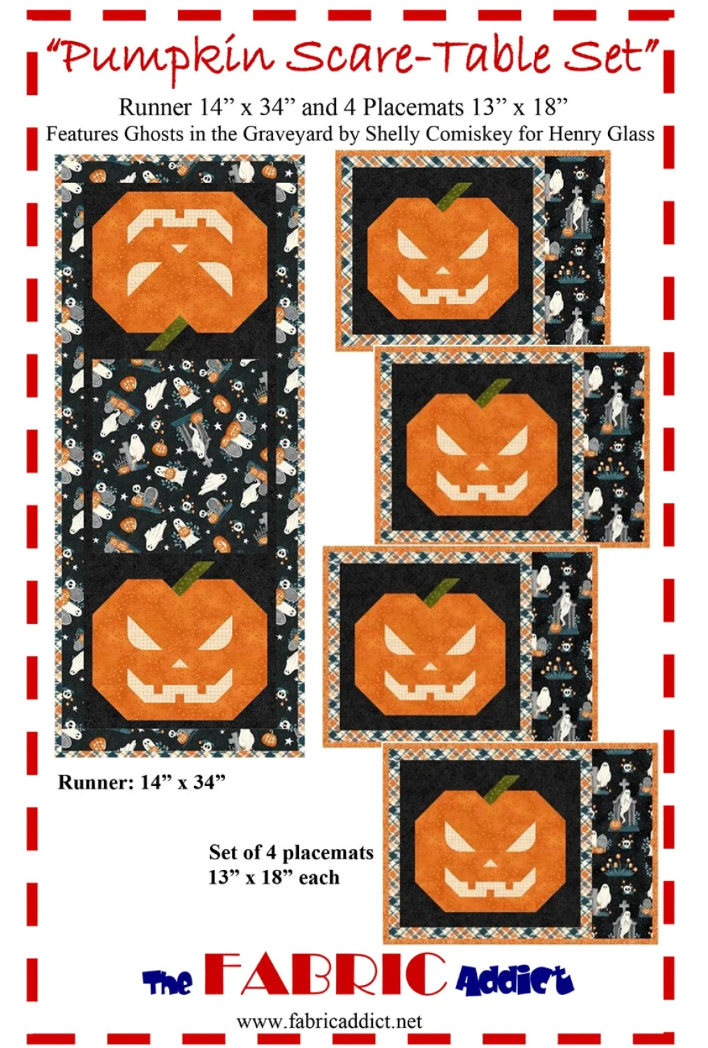 Pumpkin Scare - Table Set Pattern
