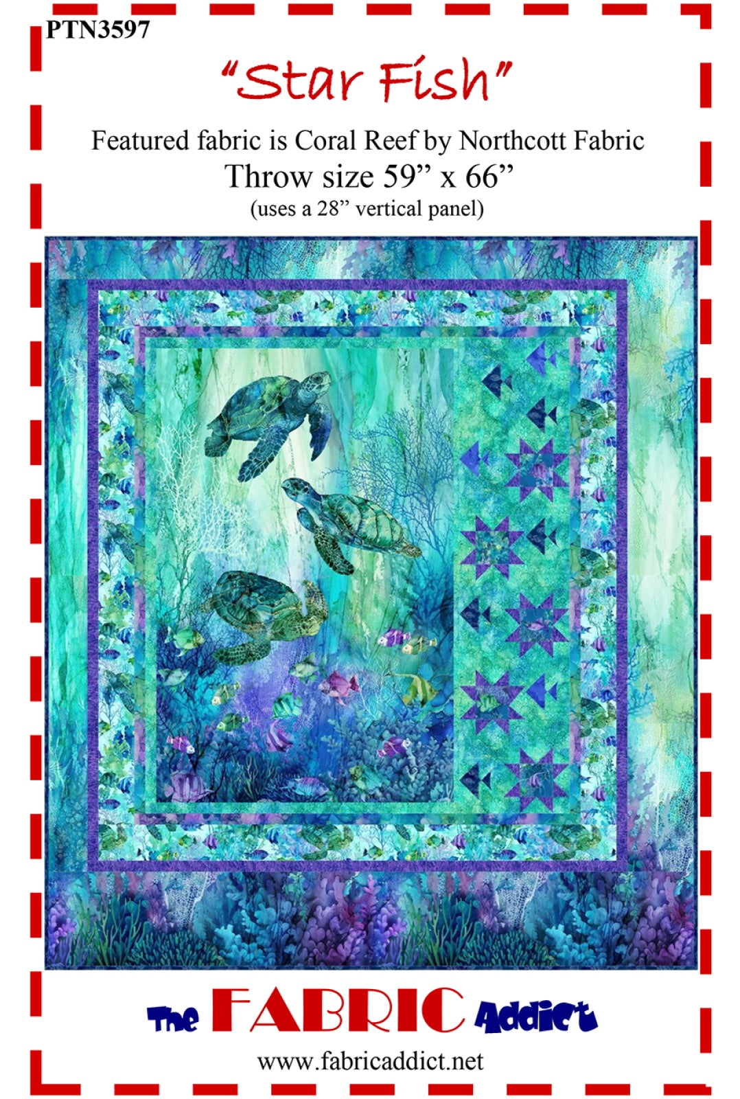 Star Fish Northcott Quilt Pattern