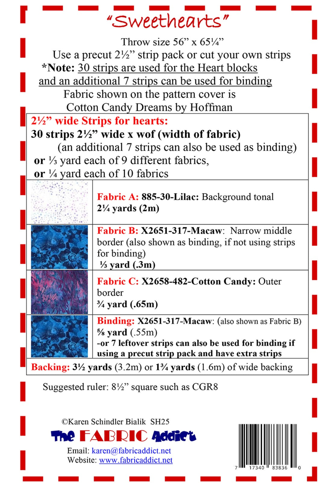 Sweethearts Quilt Pattern