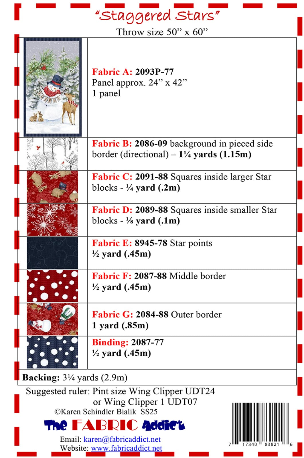 Staggered Stars Quilt Pattern