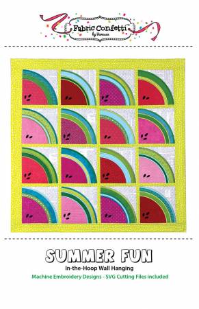 Summer Fun In The Hoop Wall Hanging Pattern