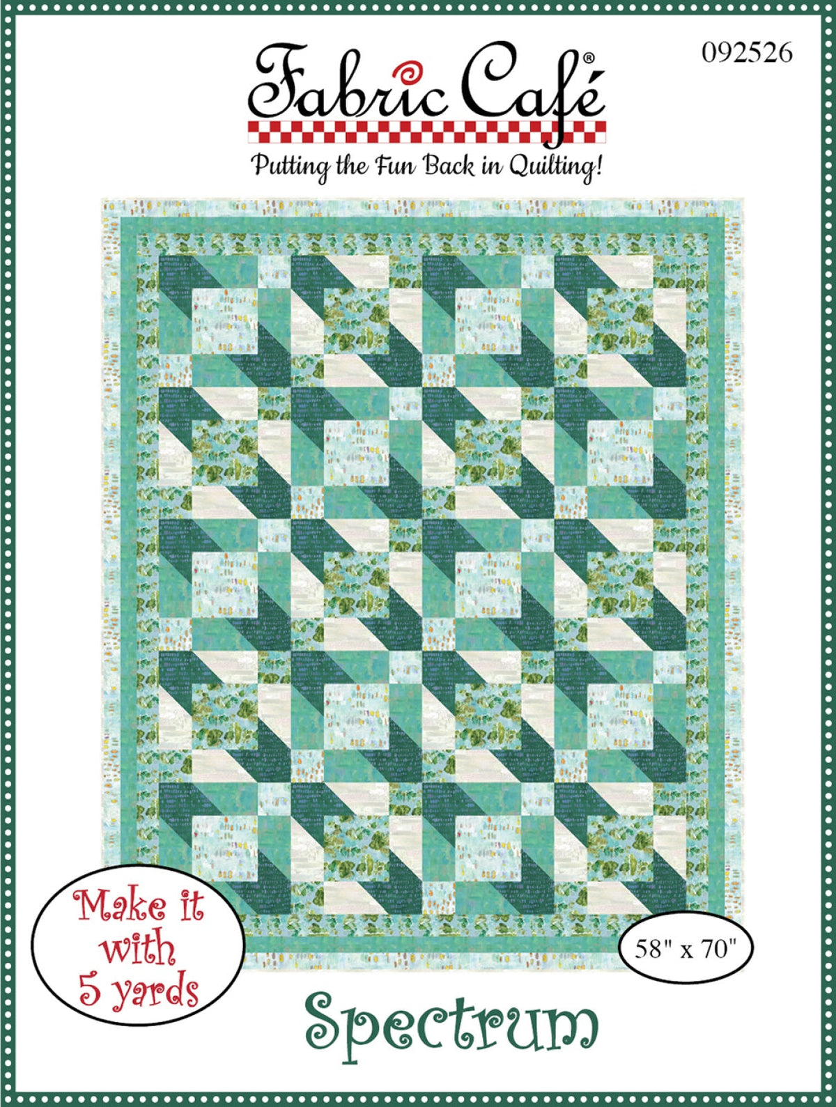 Spectrum 5-Yard Quilt Pattern