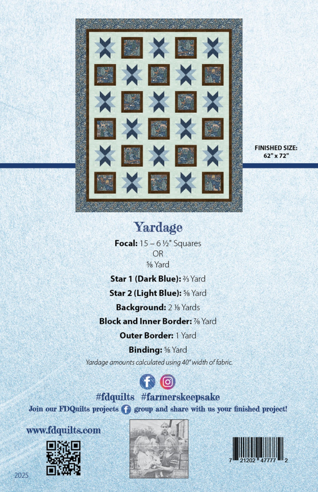 Farmer's Keepsake Quilt Pattern