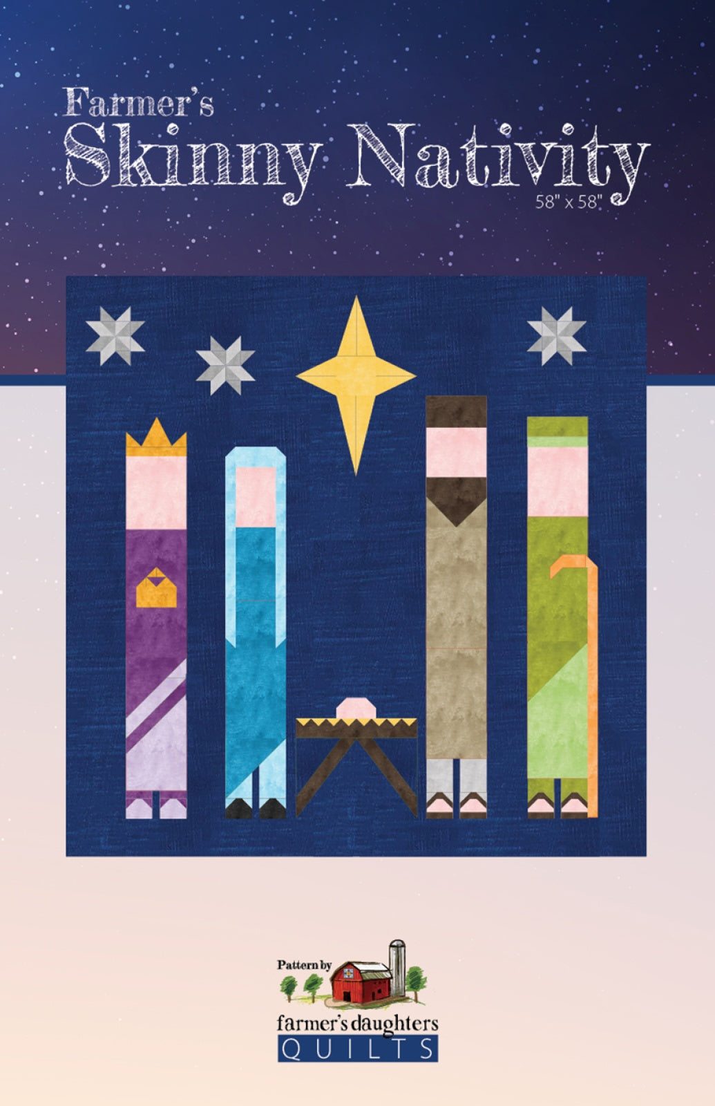 Farmer's Skinny Nativity Quilt Pattern