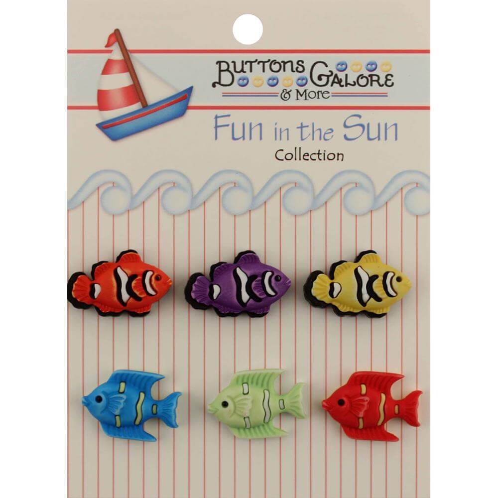 Exotic Fish Buttons