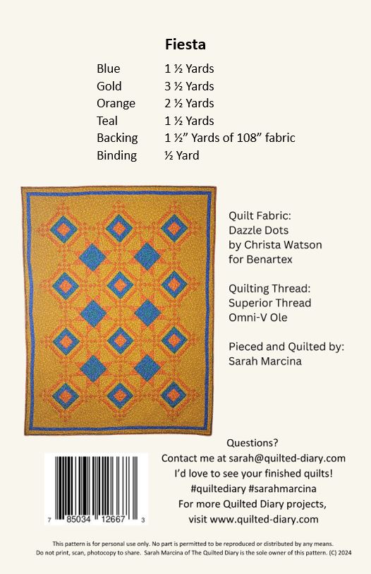 Fiesta Downloadable Pattern