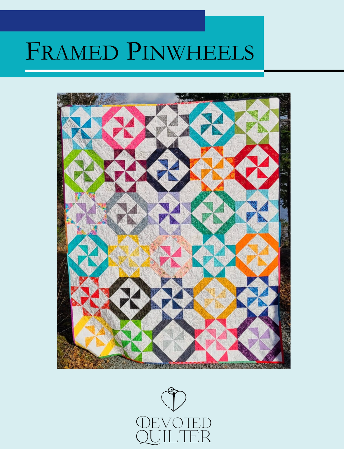 Framed Pinwheels Downloadable Pattern