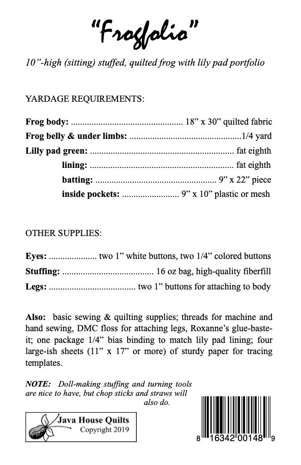 Frogfolio Pattern