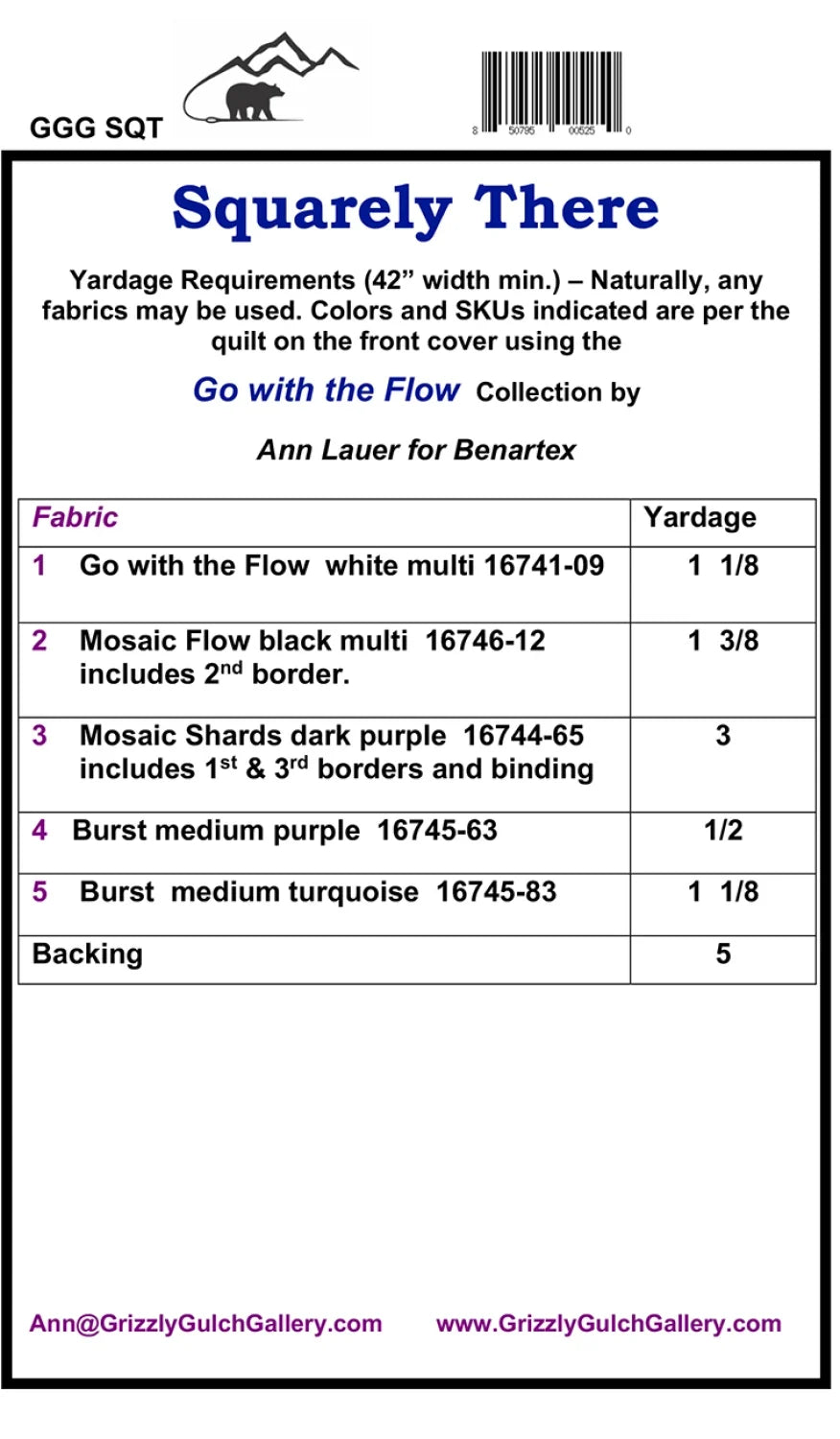 Squarely There  Quilt Pattern