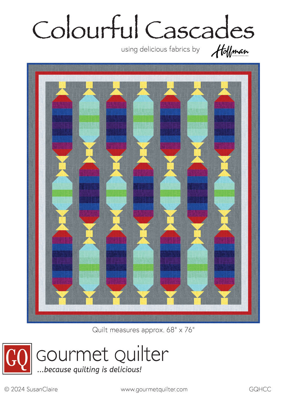 Colourful Cascades Quilt Pattern