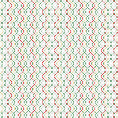 Geometric Metallic White Multi Merry Mix 43"/44" Cotton Fabric Per Yard