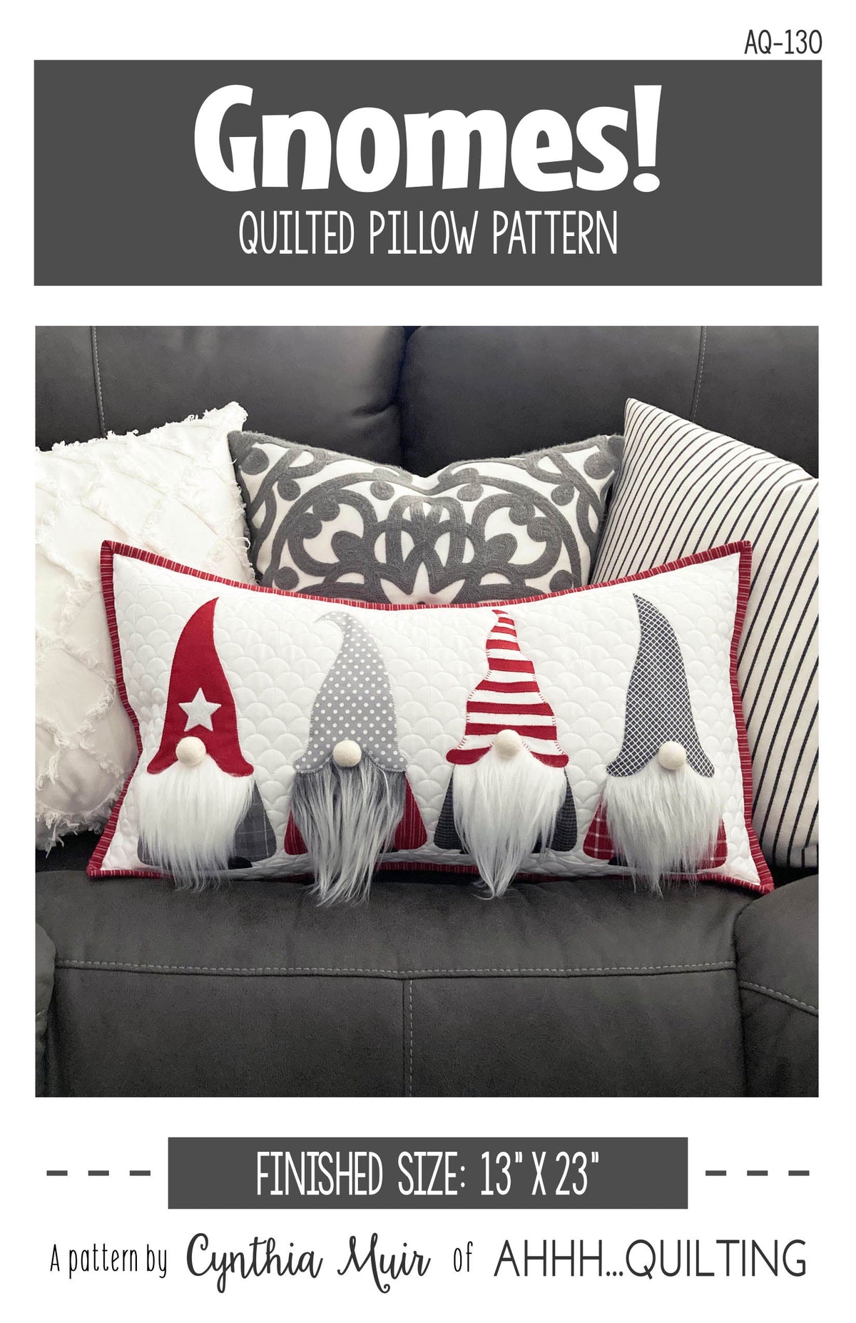 Gnomes Pillow Downloadable Pattern