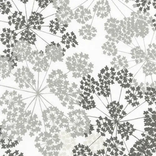 Grey Fog Blueprint Basics Wideback Cotton Fabric per yard