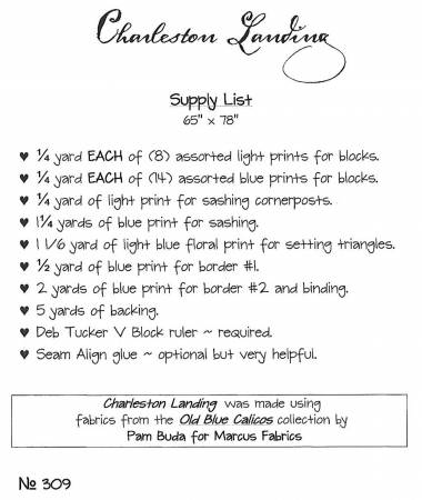 Charleston Landing Quilt Pattern