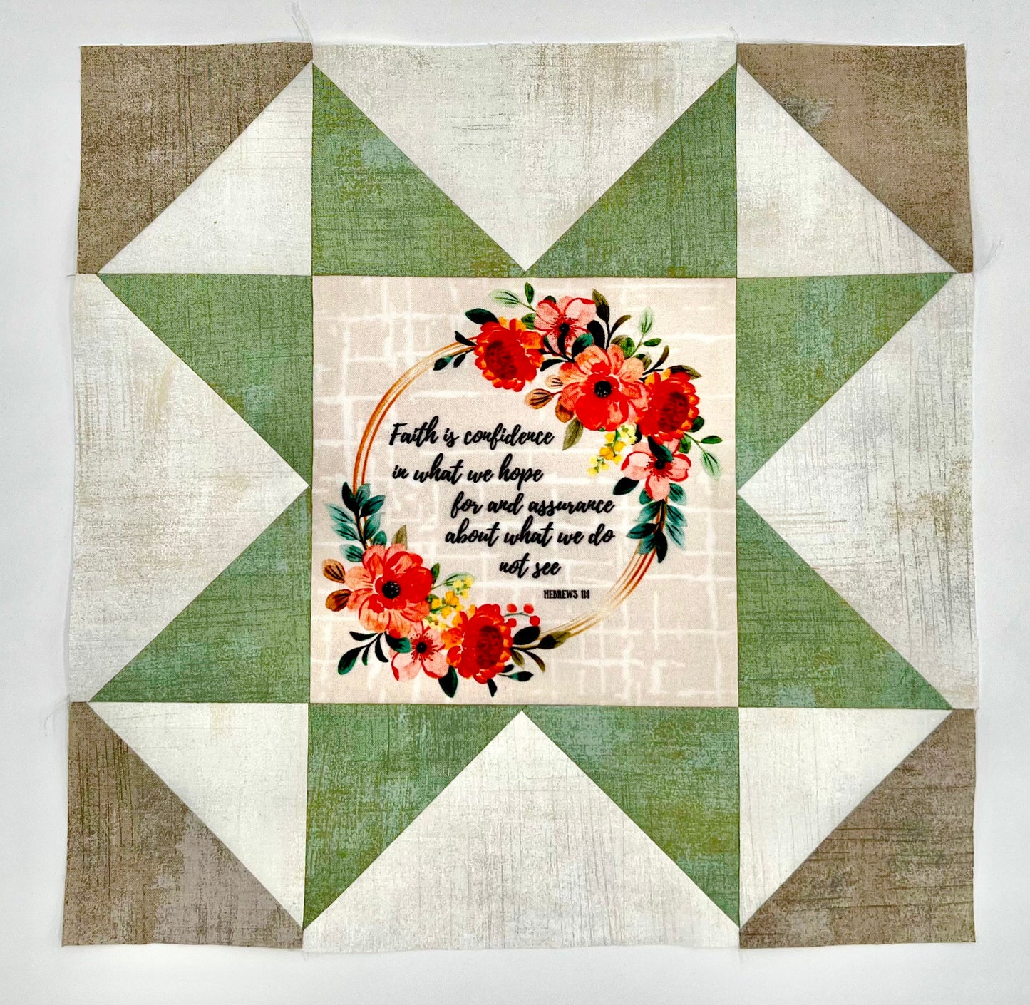 6" Bible Verse Fabric Panel