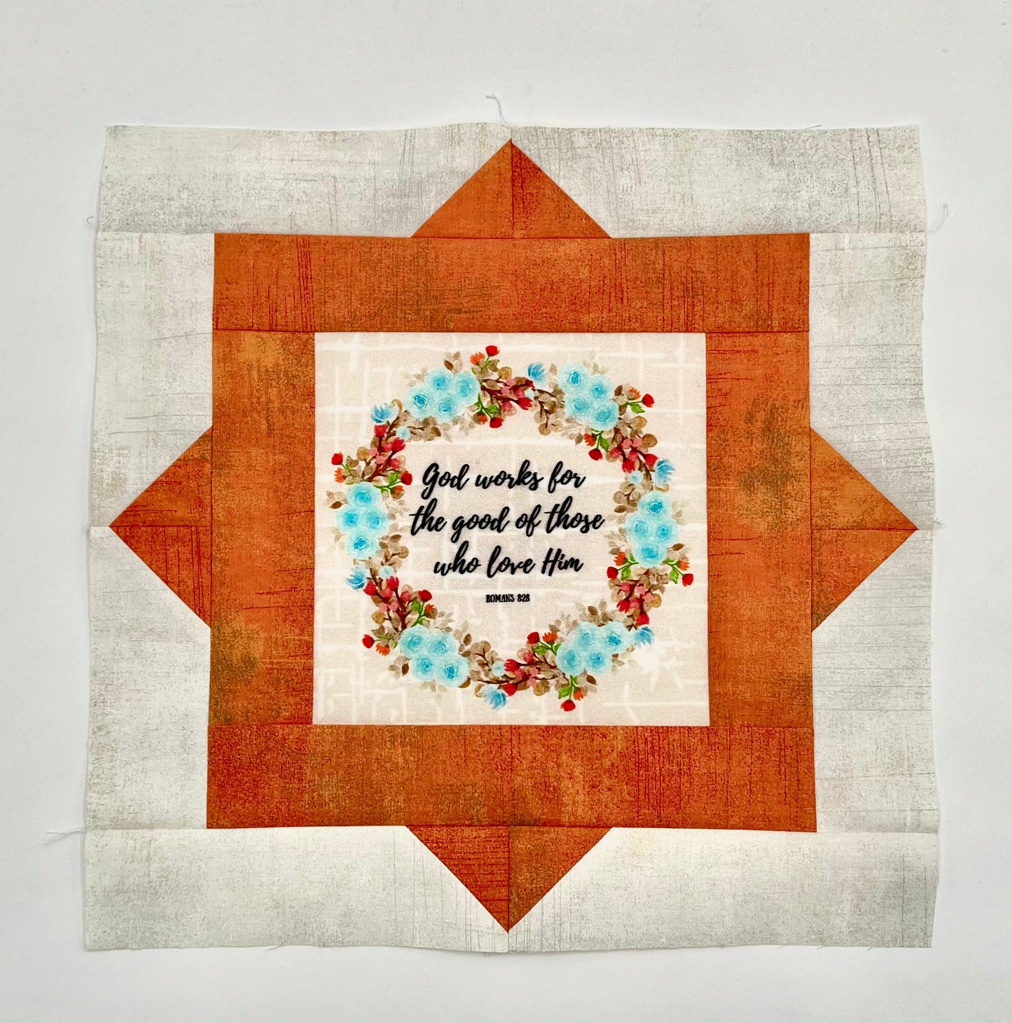 6" Bible Verse Fabric Panel