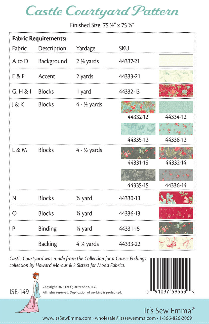 Castle Courtyard Quilt Pattern
