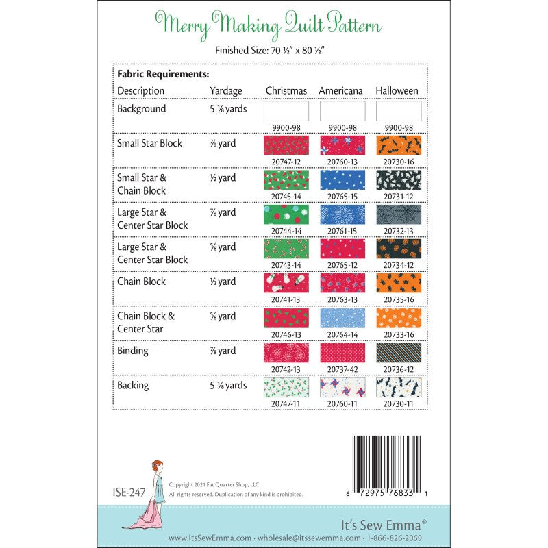 Merry Making Quilt Pattern