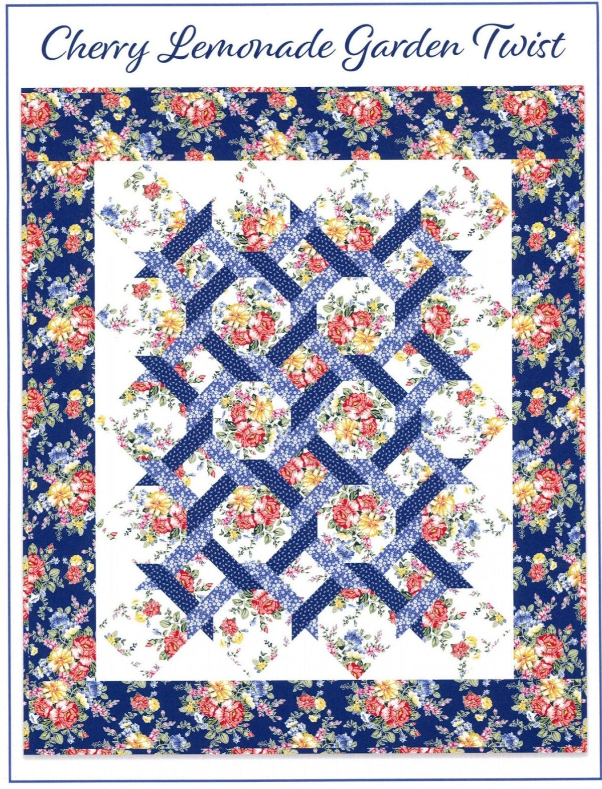 Cherry Lemonade Garden Twist Quilt Pattern