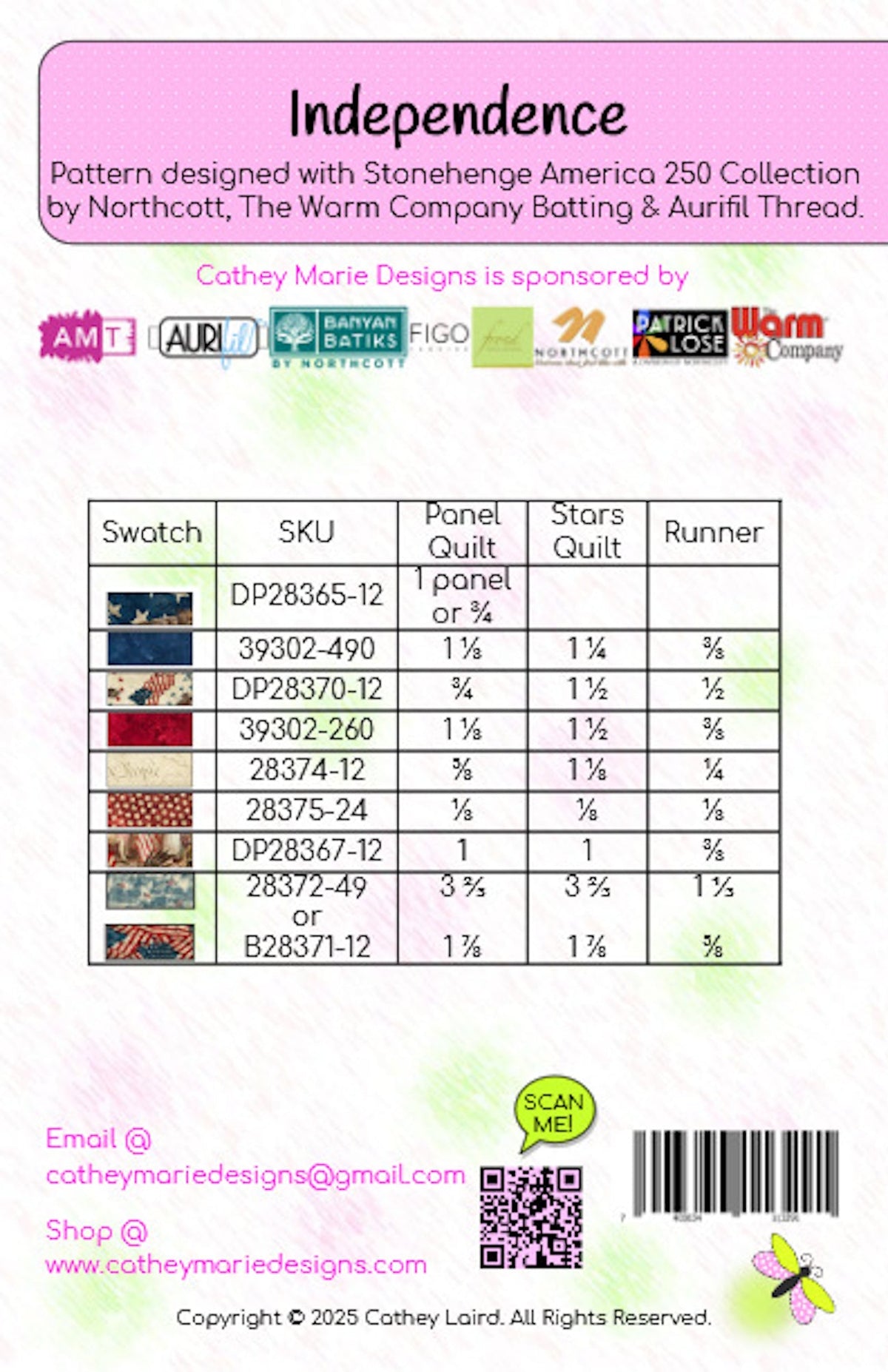 Independence Downloadable Pattern