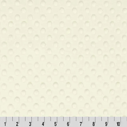 Ivory Cuddle Dimple Fabric per yard
