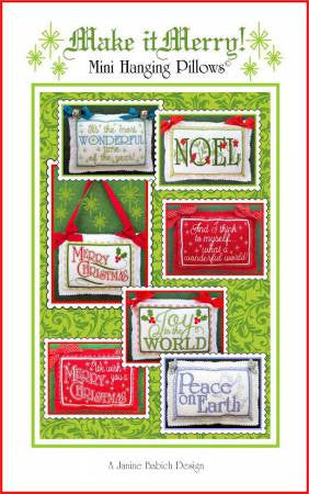 Make it Merry! Mini Hanging Pillows Pattern