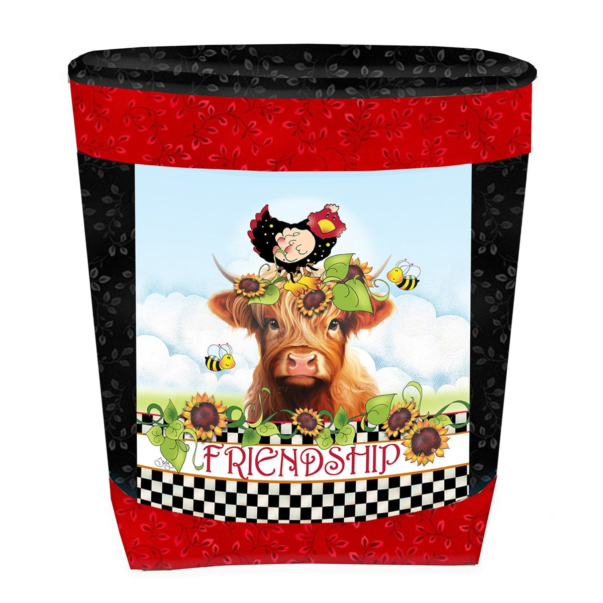 Bin Set Highland Cow Friendship
