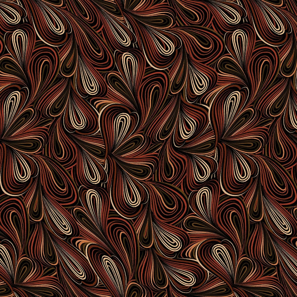 Brown Color Flow Cotton Wideback Fabric Per Yard