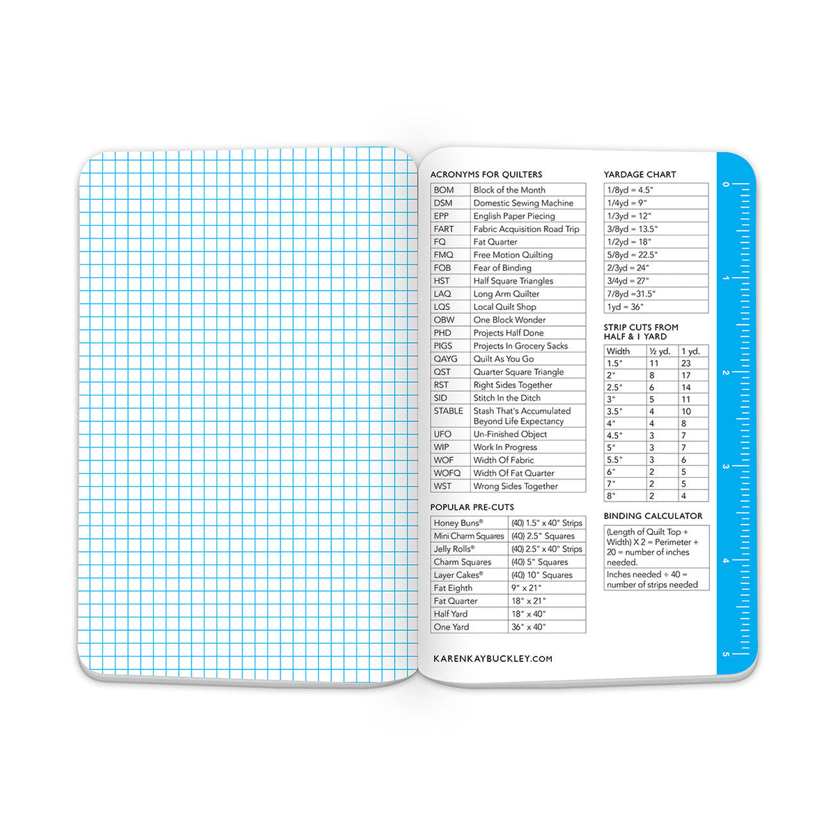 Quilt Notes Graph Paper Notebooks