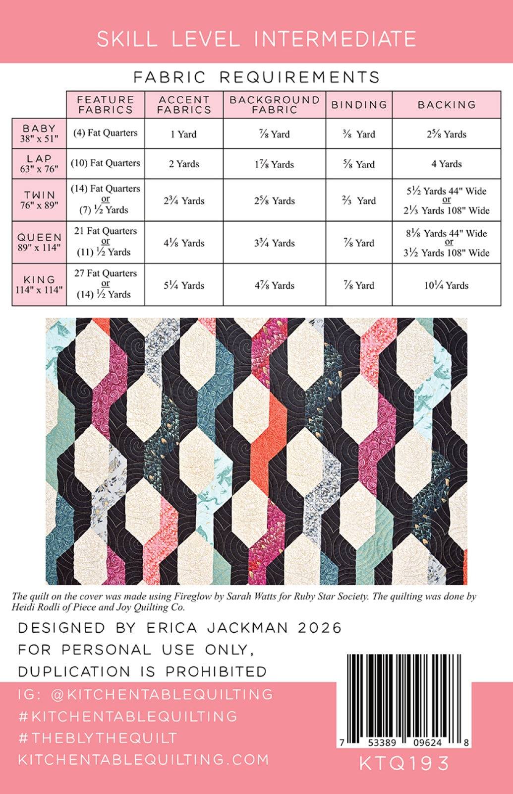 The Blythe Quilt Pattern