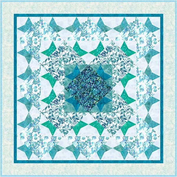 Aquarius Foundation Piecing Panel by Kimberly Jahnz - 58" x 58"