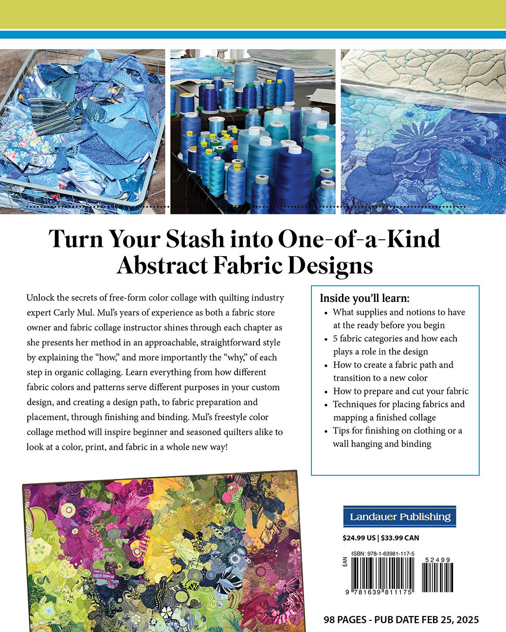 Freestyle Color Collage Quilting by Landauer