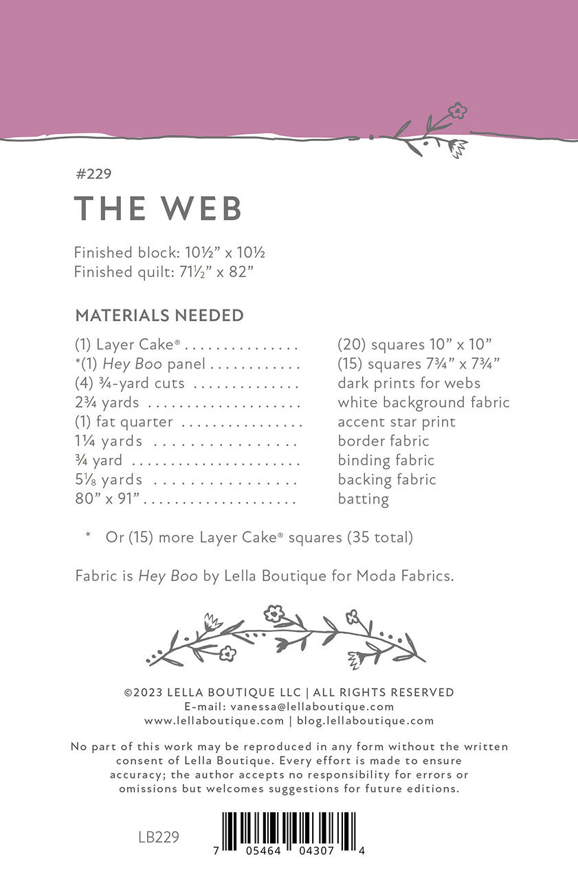 The Web Quilt Pattern
