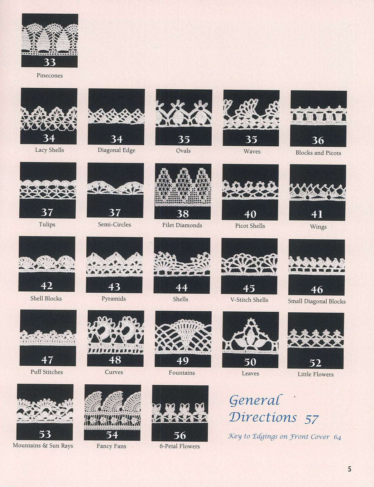 50 Fabulous Thread Crochet Edgings