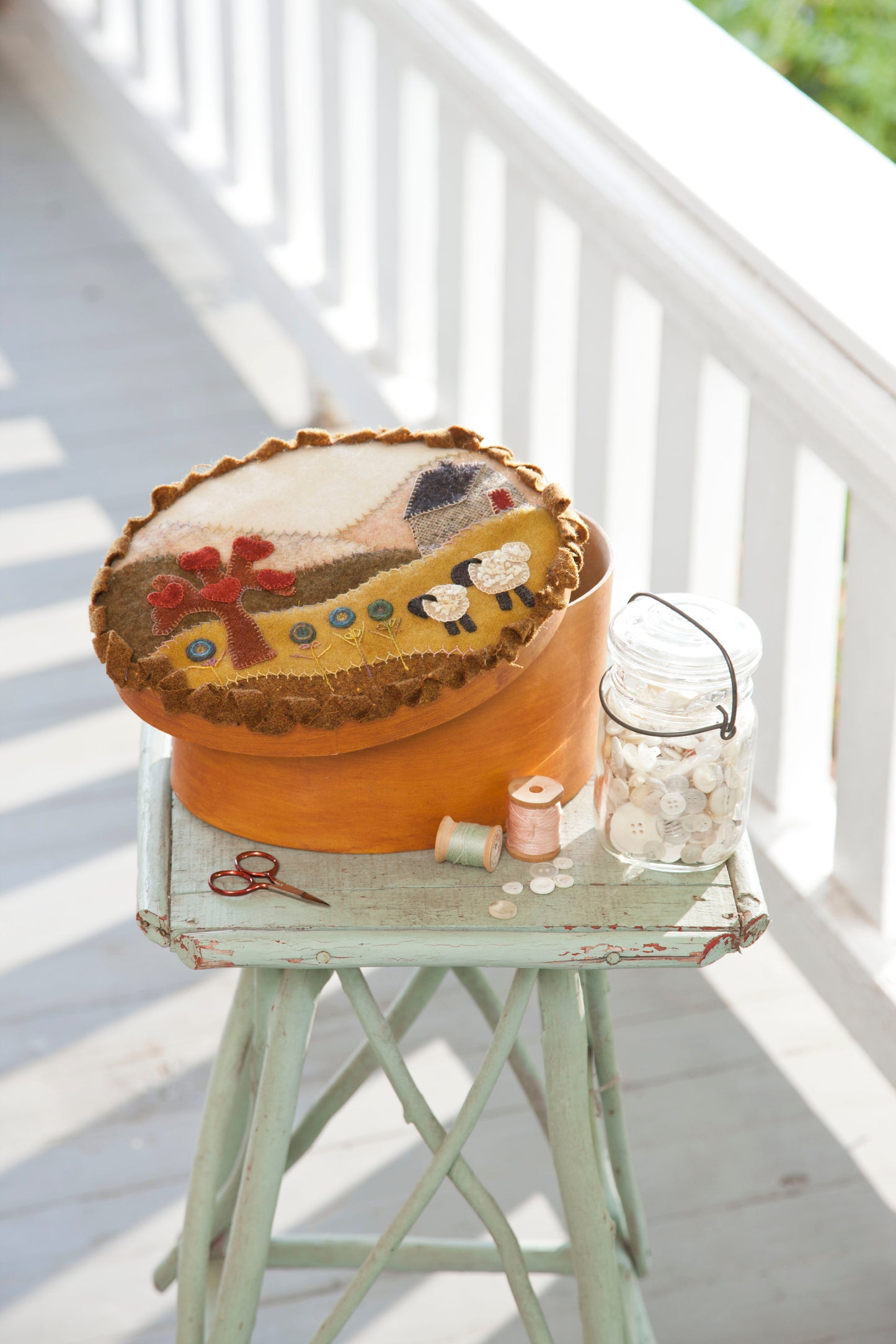 Cozy Wool Applique Pillows