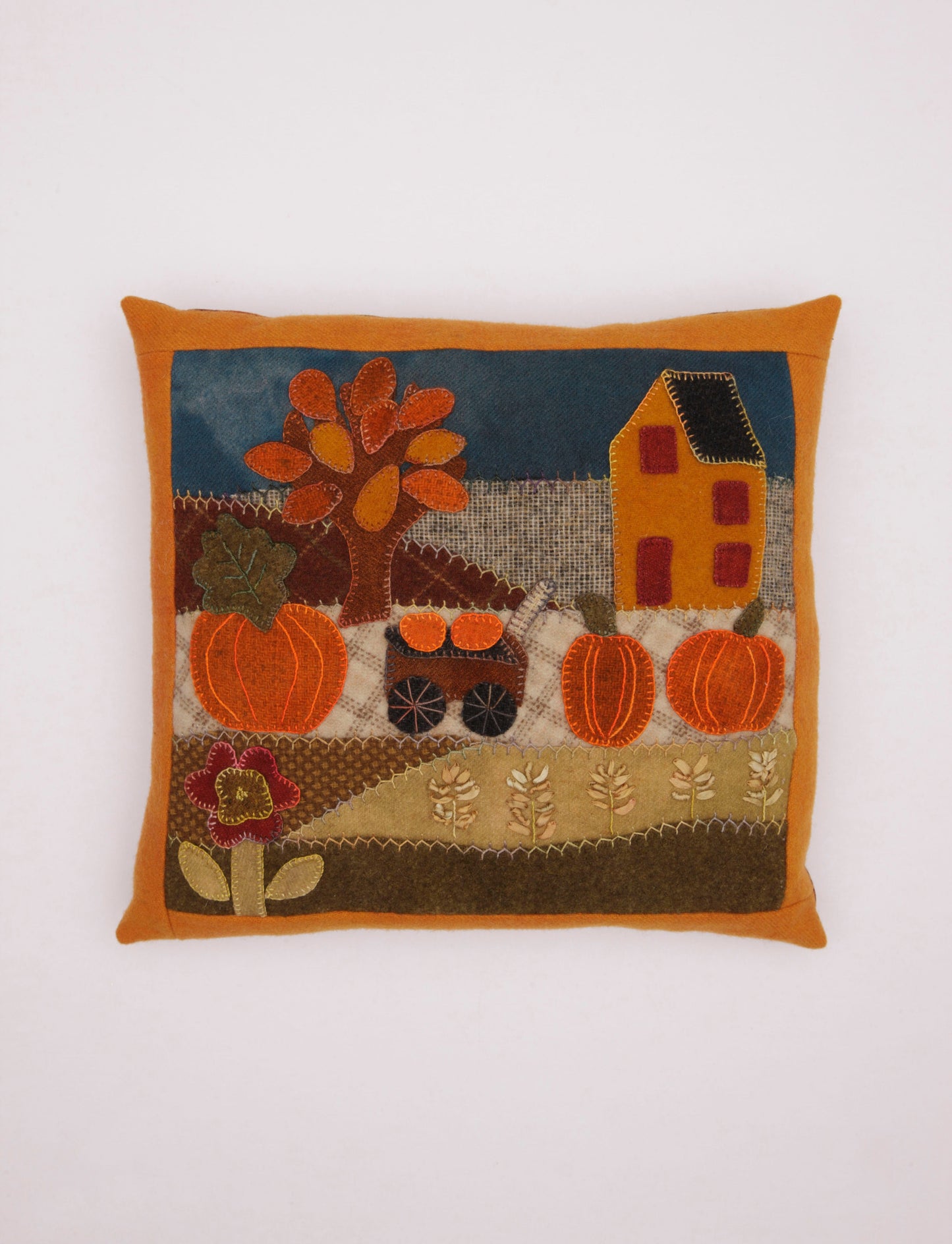 Cozy Wool Applique Pillows