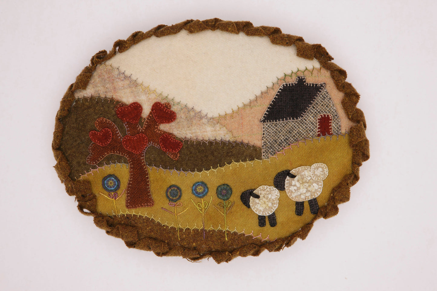 Cozy Wool Applique Pillows